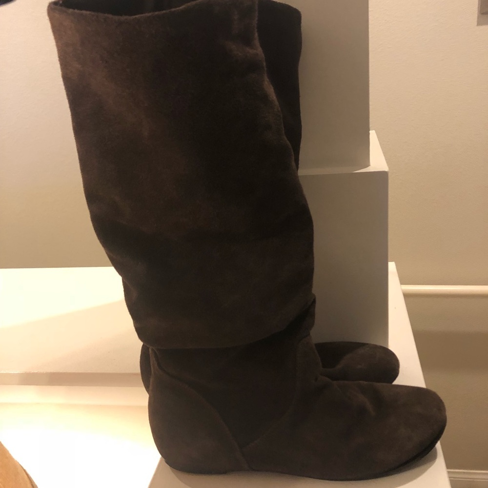 Steve Madden brown suede tall boots - Picture 3 of 6